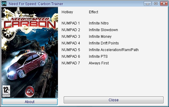 nfs carbon v1 4 trainer shops