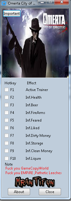 Screens Zimmer 1 angezeig: omerta city of gangsters trainer Screens Zimmer 1 angezeig: omerta city of gangsters trainer