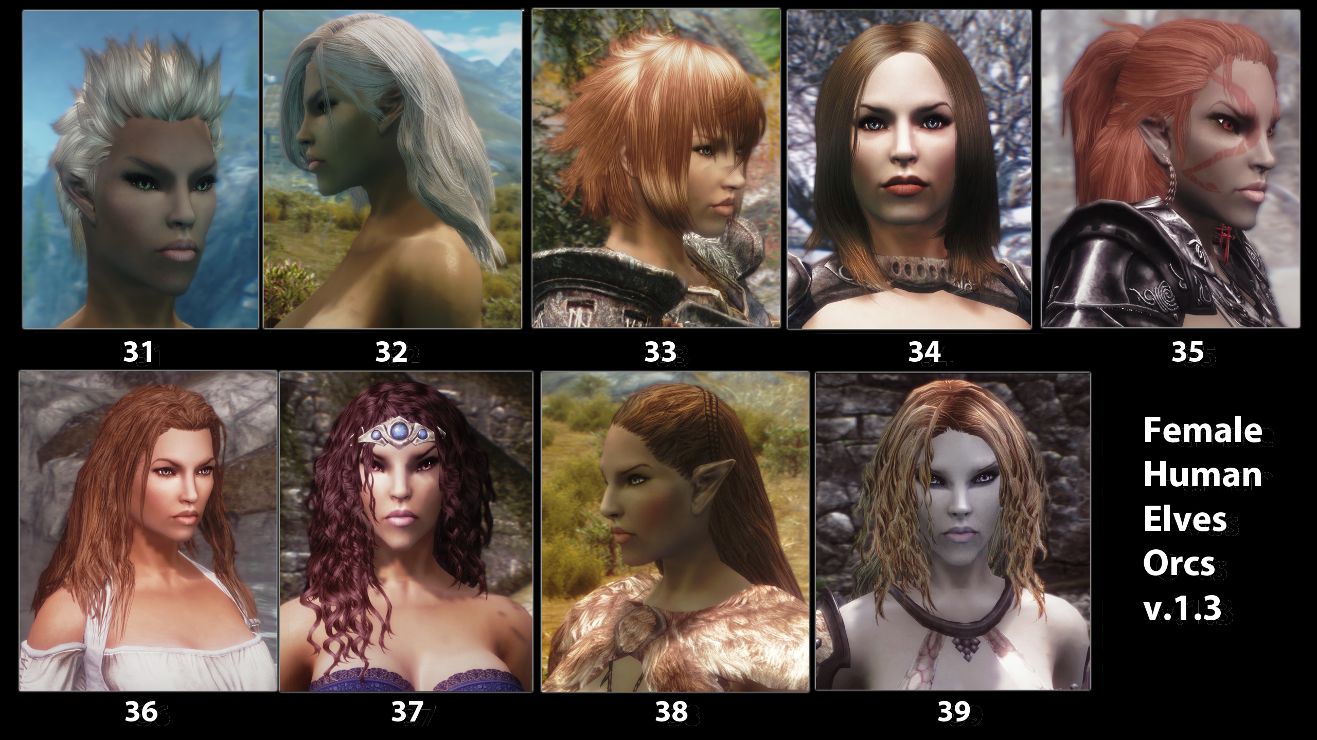 skyrim male hair mods